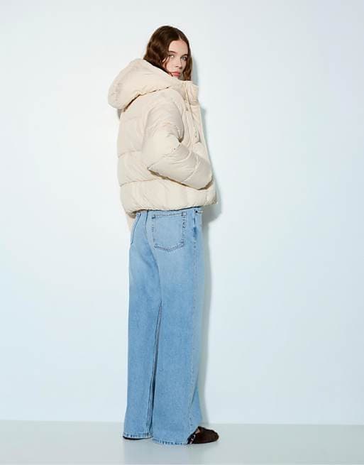 Пуховик PUFFER JACKET beige
